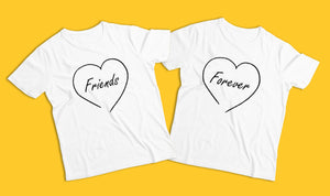 Tricou pereche Friends forever