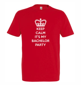 Tricou pentru bărbați Keep Calm It's My Bachelor Party